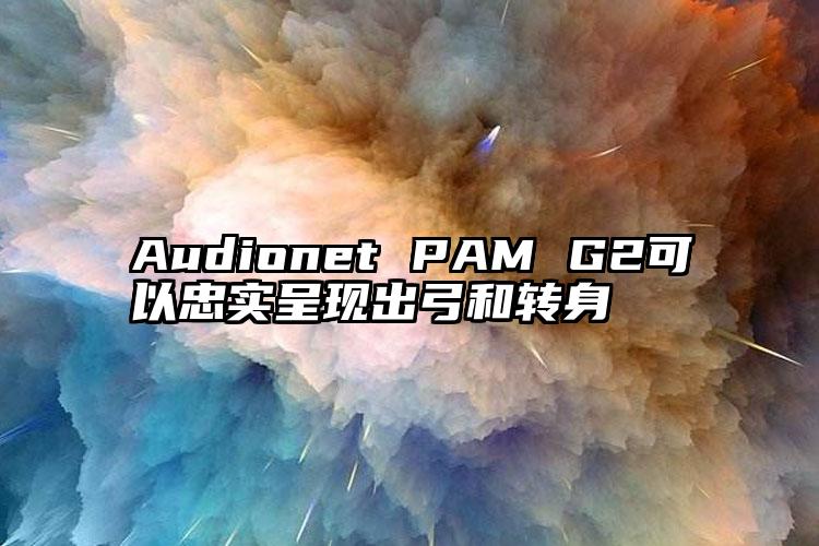 Audionet PAM G2可以忠实呈现出弓和转身